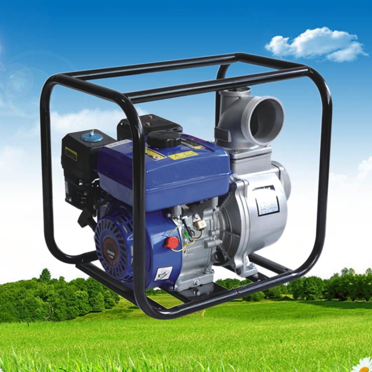 汽油动力4寸手启动园林抽水泵 便携式抽水机 农田灌溉泵大流量